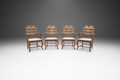 Henning Kjaernulf Henning Kj rnulf Set of Four Oak Dining Chairs Denmark 1960s - 2497410