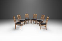 Henning Kjaernulf Henning Kj rnulf Set of Six Oak Dining Chairs for EG M bler Denmark 1960s - 2550482