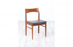 Henning Kjaernulf Henning Kj rnulf Teak Leather Dining Chairs for Vejle M bler - 2239703