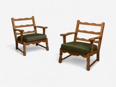 Henning Kjaernulf Henning Kjaernulf Danish Modern Oak Fabric Denmark 1940s - 4196459