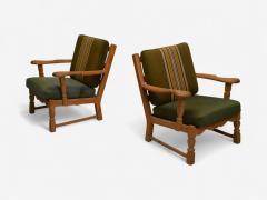 Henning Kjaernulf Henning Kjaernulf Danish Modern Oak Fabric Denmark 1940s - 4196460