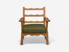 Henning Kjaernulf Henning Kjaernulf Danish Modern Oak Fabric Denmark 1940s - 4196462