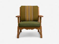 Henning Kjaernulf Henning Kjaernulf Danish Modern Oak Fabric Denmark 1940s - 4196464