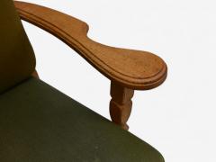 Henning Kjaernulf Henning Kjaernulf Danish Modern Oak Fabric Denmark 1940s - 4196465