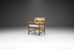 Henning Kjaernulf Henning Kjaernulf Razorblade Armchair with Sheepskin Denmark 1960s - 2585329