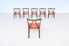 Henning Kjaernulf Henning Kjaernulf dining chairs 255 in rosewood Bruno Hansen Denmark 1960 - 3957390