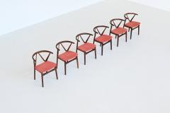 Henning Kjaernulf Henning Kjaernulf dining chairs 255 in rosewood Bruno Hansen Denmark 1960 - 3957394