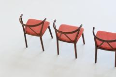 Henning Kjaernulf Henning Kjaernulf dining chairs 255 in rosewood Bruno Hansen Denmark 1960 - 3957395