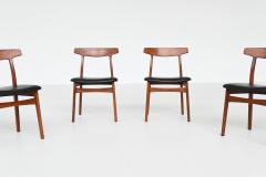 Henning Kjaernulf Henning Kjaernulf dining chairs in rosewood Bruno Hansen Denmark 1962 - 3732970