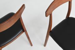 Henning Kjaernulf Henning Kjaernulf dining chairs in rosewood Bruno Hansen Denmark 1962 - 3732974