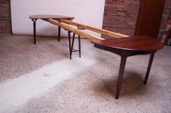 Henning Kjaernulf Large Rosewood and Brass Extension Dining Table by Henning Kj rnulf for Sor  - 1093064