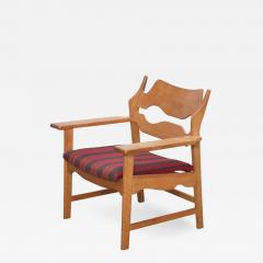 Henning Kjaernulf Oak Razor Back Lounge Chair by Henning Kjaernulf - 526384