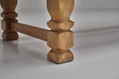 Henning Kjaernulf Oak Sideboard with Geometric Detailings by Henning Kjaernulf Denmark 1960s - 4593270