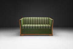 Henning Kjaernulf Oak Two Seater Sofa in the manner of Henning Kj rnulf Denmark Mid 20th Century - 4543521