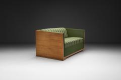 Henning Kjaernulf Oak Two Seater Sofa in the manner of Henning Kj rnulf Denmark Mid 20th Century - 4543522