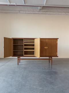 Henning Kjaernulf Oak and Brass Sideboard by Henning Kj rnulf Denmark 1970s - 4283605