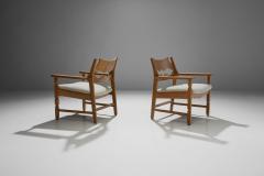 Henning Kjaernulf Pair of Henning Kj rnulf Razorblade Armchairs Denmark 1960s - 1193600