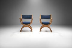 Henning Kjaernulf Pair of Kurul Chairs by Henning Kj rnulf for EG Kvalitetsm bel Denmark 1960s - 2757488