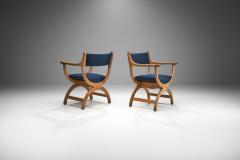 Henning Kjaernulf Pair of Kurul Chairs by Henning Kj rnulf for EG Kvalitetsm bel Denmark 1960s - 2757490