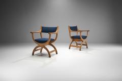 Henning Kjaernulf Pair of Kurul Chairs by Henning Kj rnulf for EG Kvalitetsm bel Denmark 1960s - 2757491