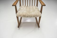 Henning Kjaernulf Razorblade Rocking Chair by Henning Kj rnulf for EG M bler Denmark 1960s - 2553393