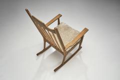 Henning Kjaernulf Razorblade Rocking Chair by Henning Kj rnulf for EG M bler Denmark 1960s - 2553397