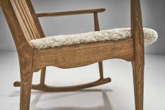 Henning Kjaernulf Razorblade Rocking Chair by Henning Kj rnulf for EG M bler Denmark 1960s - 2553398