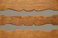 Henning Kjaernulf Set of 4 Henning Kj rnulf Style Razorblade Chairs in Solid Oak and Wool 1960s - 4803527