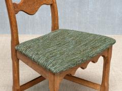 Henning Kjaernulf Set of 6 Henning Kj rnulf Dining Chairs in Oak and Pierre Frey Tweed 1960s - 4718857