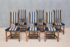 Henning Kjaernulf Set of 6 Henning Kj rnulf Oak Dining Chairs Nyrup M belfabrik Denmark 1960s - 4446543