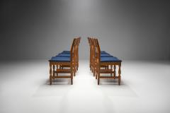 Henning Kjaernulf Set of 6 Razorblade Dining Chairs by Henning Kjaernulf Denmark 1960s - 1849446