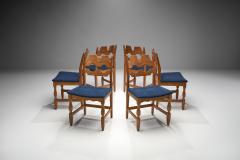 Henning Kjaernulf - Set of 6 Razorblade Dining Chairs by Henning