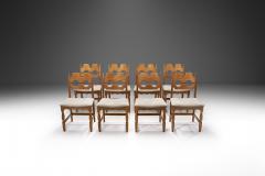 Henning Kjaernulf Set of Eight Henning Kj rnulf Dining Chairs for Nyrup M belfabrik Denmark 1960s - 4228932