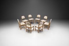 Henning Kjaernulf Set of Eight Oak Dining Chairs by Henning Kj rnulf Denmark 1960s - 2995641