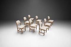 Henning Kjaernulf Set of Eight Oak Dining Chairs by Henning Kj rnulf Denmark 1960s - 2995642