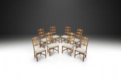 Henning Kjaernulf Set of Eight Razorblade Chairs by Henning Kj rnulf Denmark 1960s - 2790335
