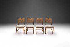 Henning Kjaernulf Set of Four Oak Henning Kj rnulf Dining Chairs for Nyrup Denmark 1960s - 4332850