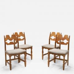 Henning Kjaernulf Set of Four Oak Henning Kj rnulf Dining Chairs for Nyrup Denmark 1960s - 4333211
