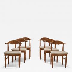 Henning Kjaernulf Set of Six Henning Kj rnulf Dining Chairs for EG Kvalitetsm bel Denmark 1960s - 4374577
