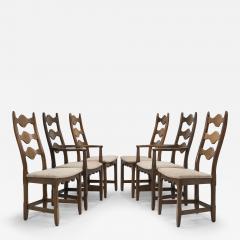 Henning Kjaernulf Six Razorblade Oak Chairs by Henning Kj rnulf Denmark 1960s - 3563740