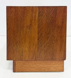 Henning Kjaernulf Small Oak Danish Modern Brutalist Chests Henning Kjaernulf Style Pair - 4589321