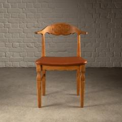 Henning Kjaernulf Solid Oak Desk Chair by Henning Kj rnulf Denmark 1960s - 3741749