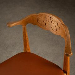 Henning Kjaernulf Solid Oak Desk Chair by Henning Kj rnulf Denmark 1960s - 3741755