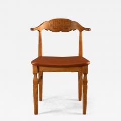 Henning Kjaernulf Solid Oak Desk Chair by Henning Kj rnulf Denmark 1960s - 3743553