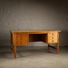 Henning Kjaernulf Solid Oak Desk by Henning Kj rnulf Denmark 1960s - 3793138