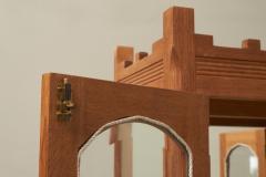 Henning Kjaernulf Unique Henning Kjaernulf Style Glazed Display Cabinet in Solid Oak 1970s - 4468546