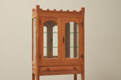 Henning Kjaernulf Unique Henning Kjaernulf Style Glazed Display Cabinet in Solid Oak 1970s - 4468557