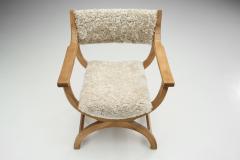 Henning Kjaernulf Upholstered Kurul Chair by Henning Kj rnulf for EG Kvalitetsm bel Denmark 1960s - 2757575