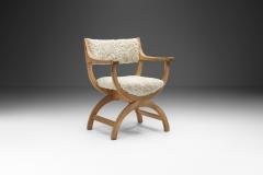 Henning Kjaernulf Upholstered Kurul Chair by Henning Kj rnulf for EG Kvalitetsm bel Denmark 1960s - 3567961