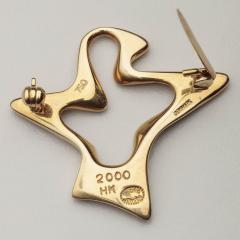 Henning Koppel Georg Jensen 18kt Brooch No 2000 Henning Koppel - 3311973